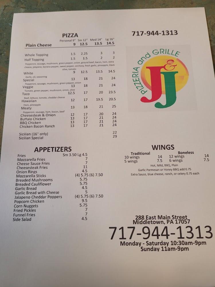 J & J Pizzeria and Grille Menu image 3